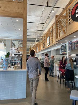 Inside food hall