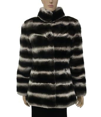 Chinchilla Rex Rabbit Coat