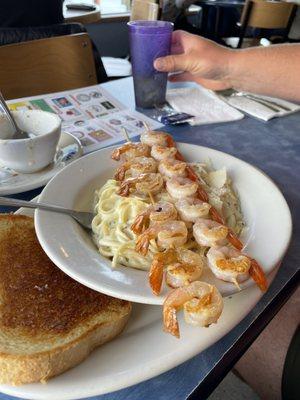 Shrimp Skewer Alfredo