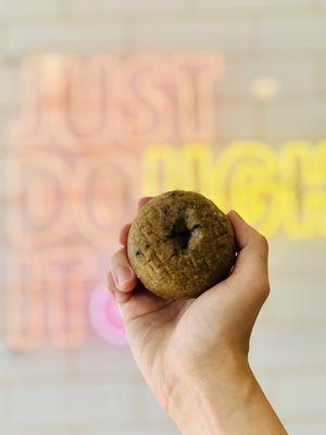 If you're feeling berry blue, come try our blueberry cake donut to help cheer you up!