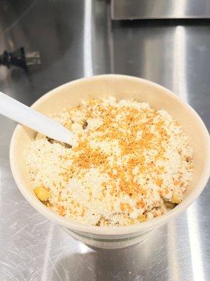 Elote- corn in cup