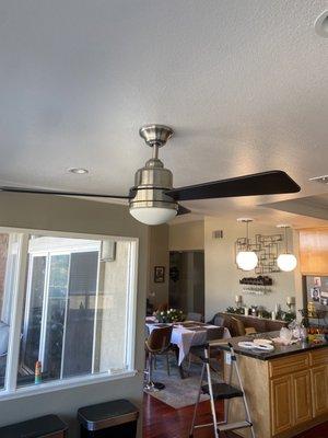 Installed NEW ceiling fan