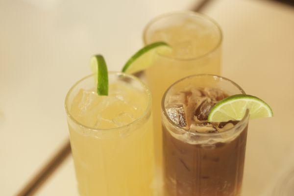 Calamansi Espresso Tonic and Calamansi Tea