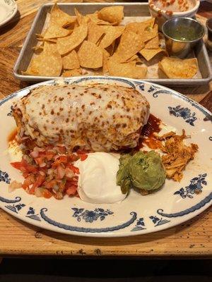 wet chicken burrito