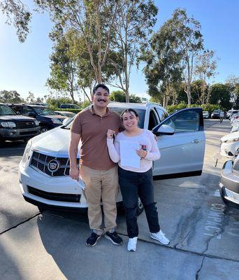 Albert even took the time to take a picture of me and the car!!