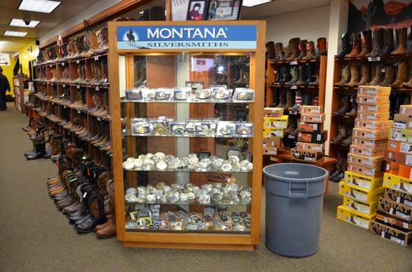 Boot Country Dayton carries Montana Silversmith. We have plenty of belt buckles and other jewelry to try out!