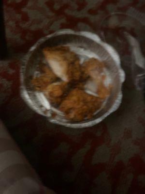 The dry chicken