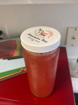 Watermelon bliss juice Watermelon pineapple and mint (seasonal item)