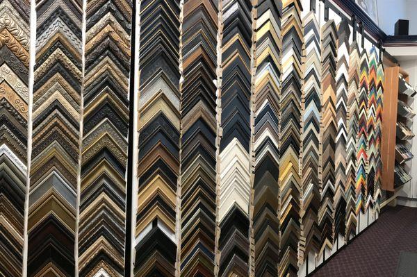 Portland's largest display of frame samples, complete selection of archival materials