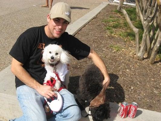 Richie with our mascots