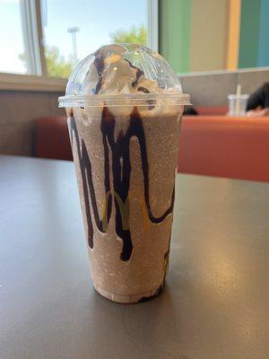 Large Mocha Frappe with Extra Chocolate Drizzle