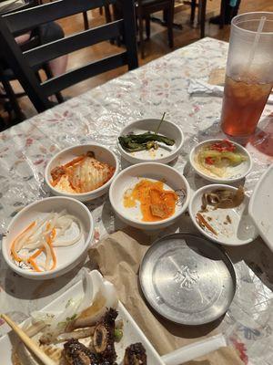 Side dishes. I wish I took a photo of all of it before we ate some to give people a better look at the serving size.