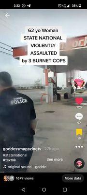 Burnet Texas  PD violently assault a 62-year-old woman and charge her with resisting arrest