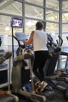 View from the cardio hall to the 50-meter pool