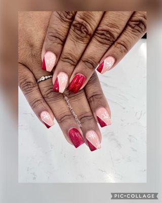 "Festive nails, happy heart."