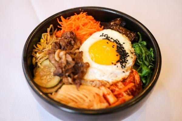 Bulgogi beef bibimbap bowl