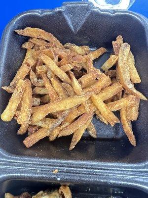 Nasty burnt fries