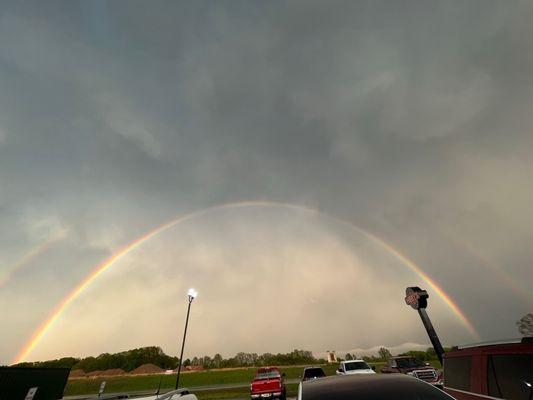 Double rainbow at Hibby's!