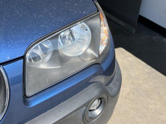 BMW X3 polished headlights