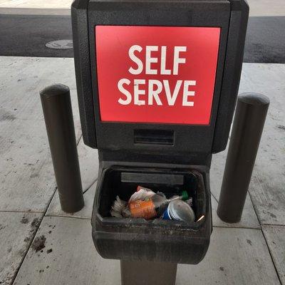 Trash in the Squeegee station, been like this for weeks.