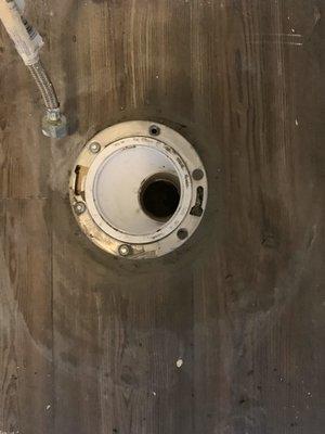 Replaced flange