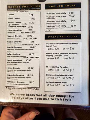 Newest menu prices as of 2024 !