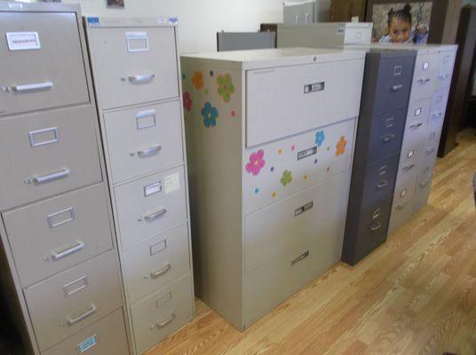 Many filing cabinets just arriving, stop by to buy yours now. 7/10/17