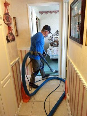 Cleaning some dirty carpet and tile today.