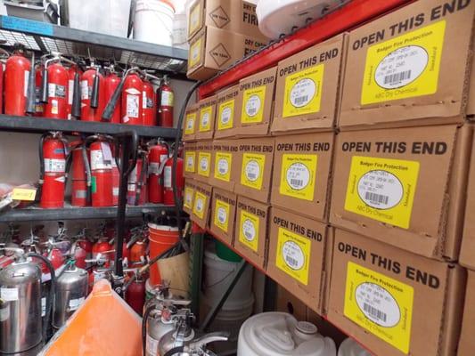 New and used stock extinguishers