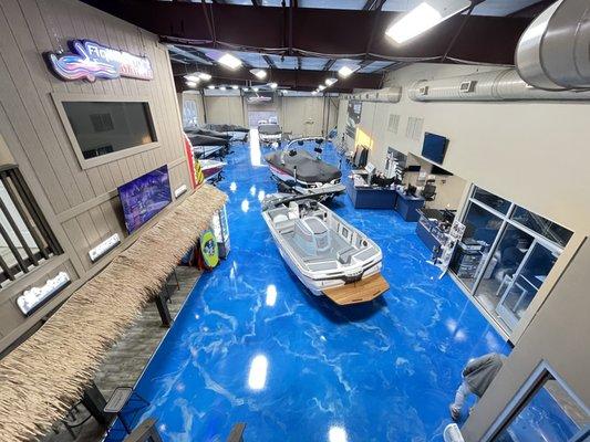 Beautiful work done by our epoxy team at Aquasport Marine!