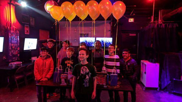 Our kids parties are the best.  Give your kids a unique social gaming experience. BYO Food! Kids love High Score. Fortnite, Minecraft, etc!