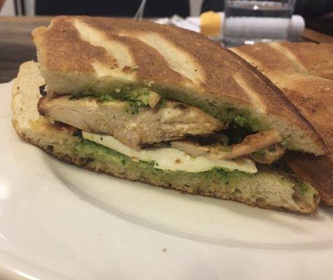 Pesto Grilled Chicken Press Sandwich