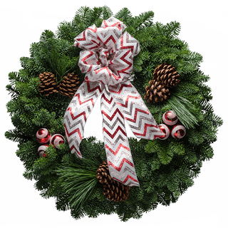 Art Deco Christmas Wreath