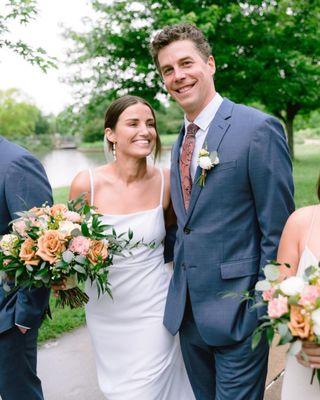 Client Kelsey on her wedding day.