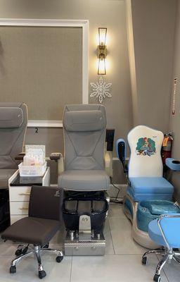 Pedicure area