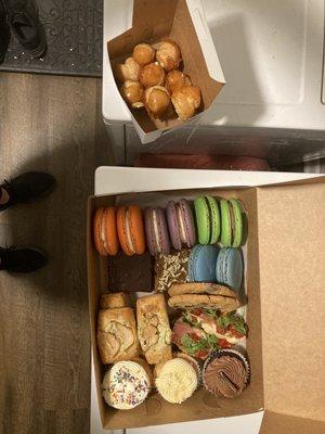 Macaroons, cupcakes & pastries