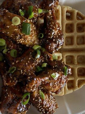 Chicken and waffles