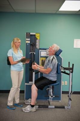 We have a variety of machines to target and strengthen all the muscles surrounding your spine