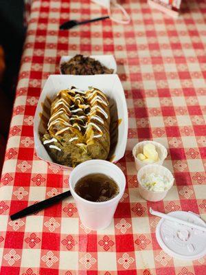 Loaded Potato - Brisket on the Side Kids Drink