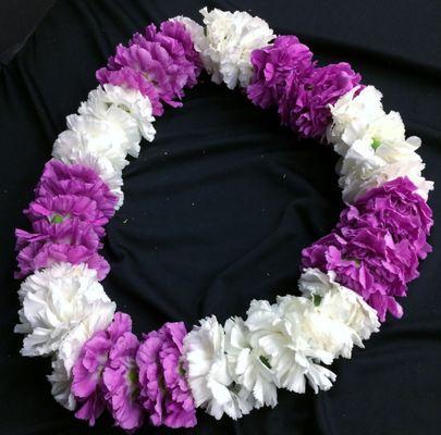 Carnation lei for special occasions.