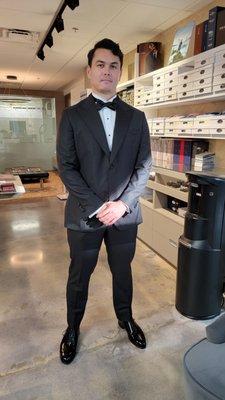 Perfectly fitting custom tuxedo