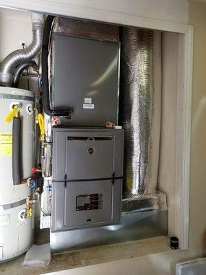 Residential heating and air conditioning installation