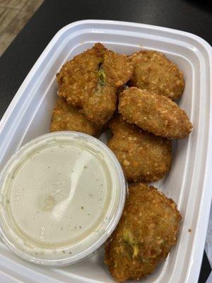 Broccoli bites with ranch