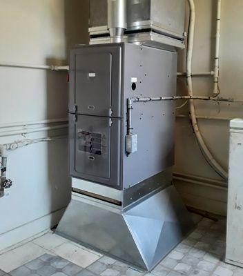 New Ruud Furnace with custom filter rack