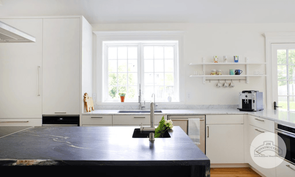 JM Construction remodeled this Midcentury modern kitchen