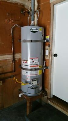 40 gallon water heater replacement.  *After