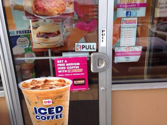 I love the Dunkin door handle.