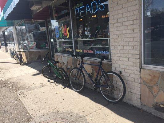 Who can't help but LOVE a shop that you can bike to?