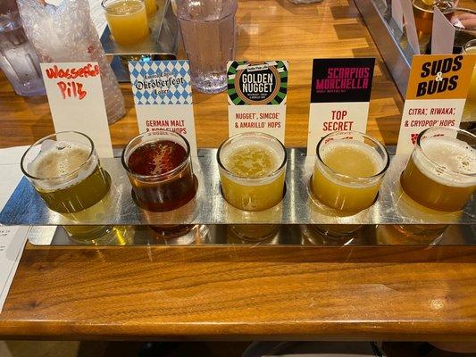 Flights: a great way to sample & enjoy.