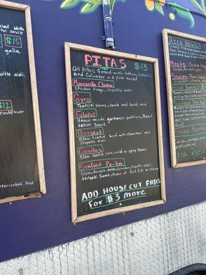 Menu board